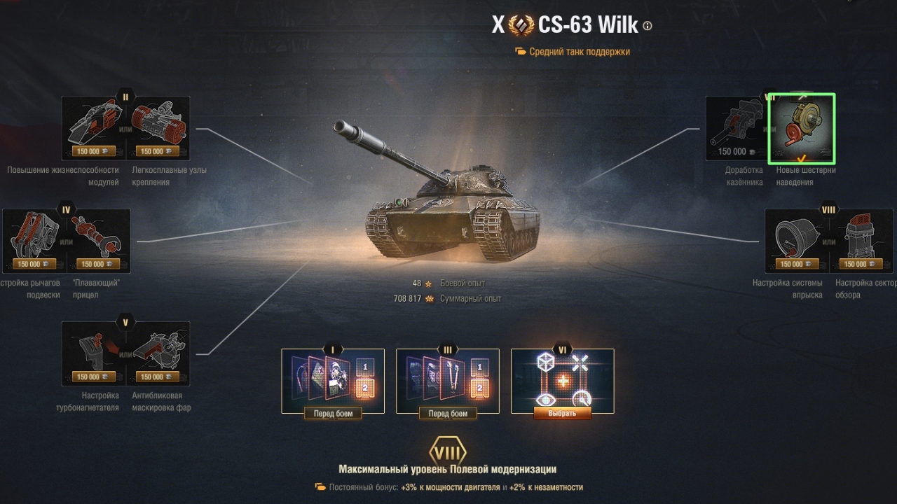 Полевая модернизация CS 63 wilk